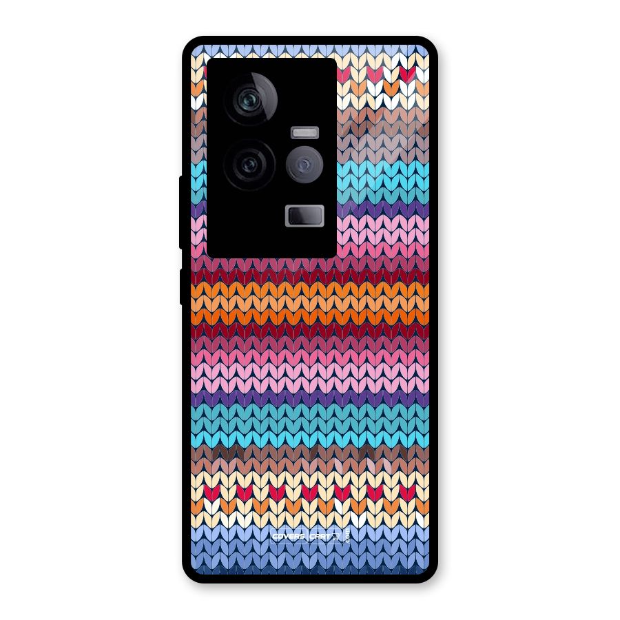 Woolen Glass Back Case for Vivo iQOO 11 5G