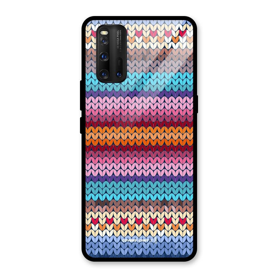 Woolen Glass Back Case for Vivo iQOO 3