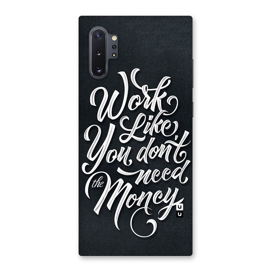 Work Like King Back Case for Galaxy Note 10 Plus