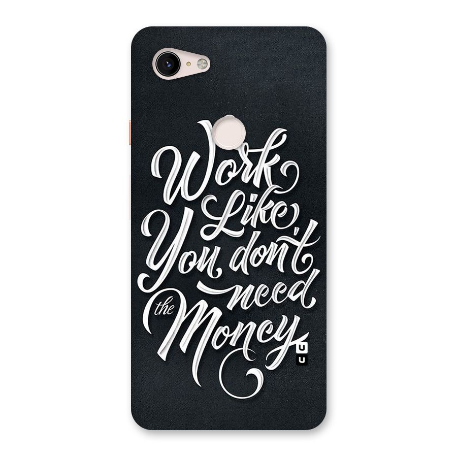 Work Like King Back Case for Google Pixel 3 XL