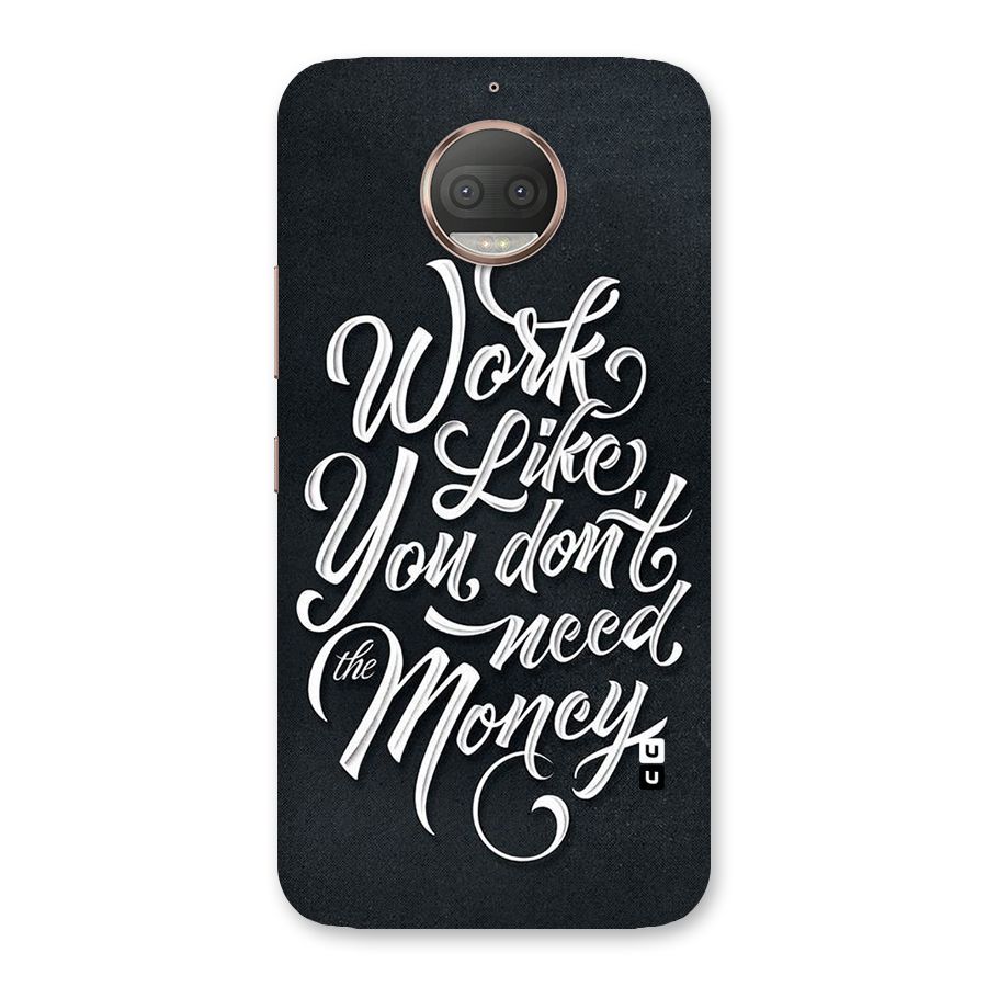 Work Like King Back Case for Moto G5s Plus