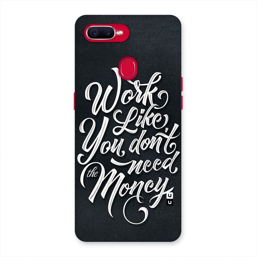Work Like King Back Case for Oppo F9 Pro