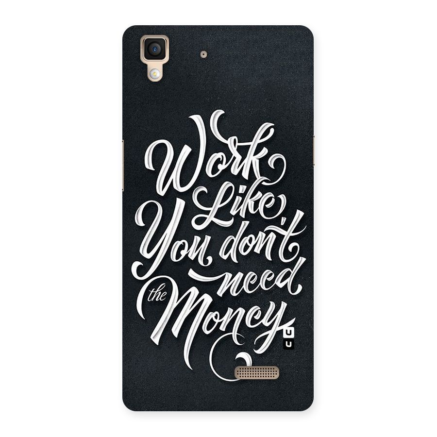 Work Like King Back Case for Oppo R7
