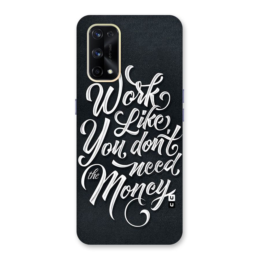 Work Like King Glass Back Case for Realme X7 Pro