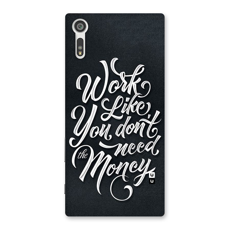 Work Like King Back Case for Xperia XZ
