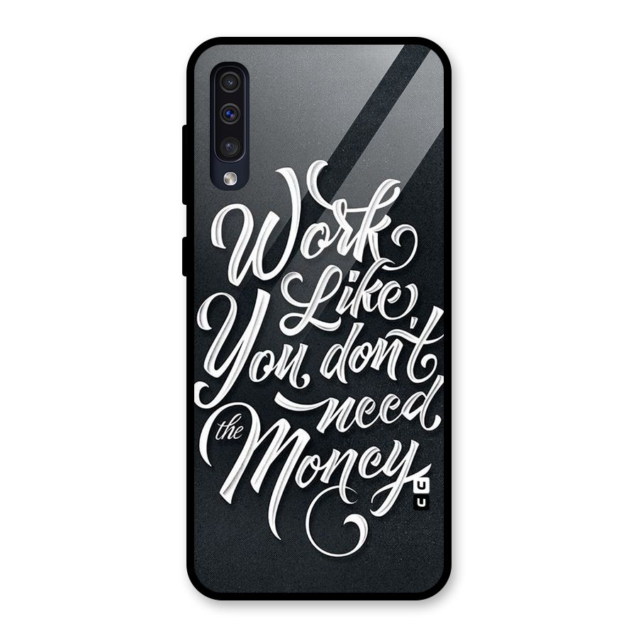 Work Like King Glass Back Case for Galaxy A30s