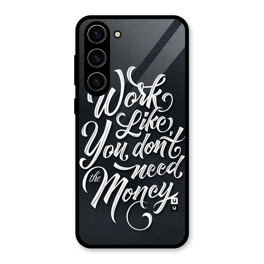 Work Like King Glass Back Case for Galaxy S23 Plus