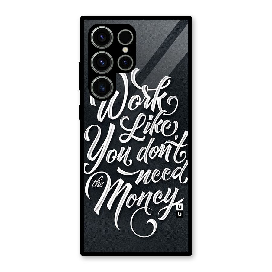 Work Like King Glass Back Case for Galaxy S23 Ultra