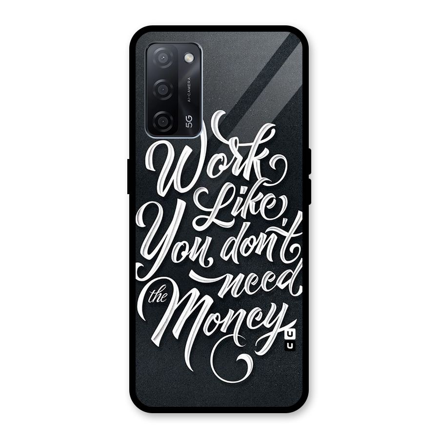 Work Like King Glass Back Case for Oppo A53s 5G