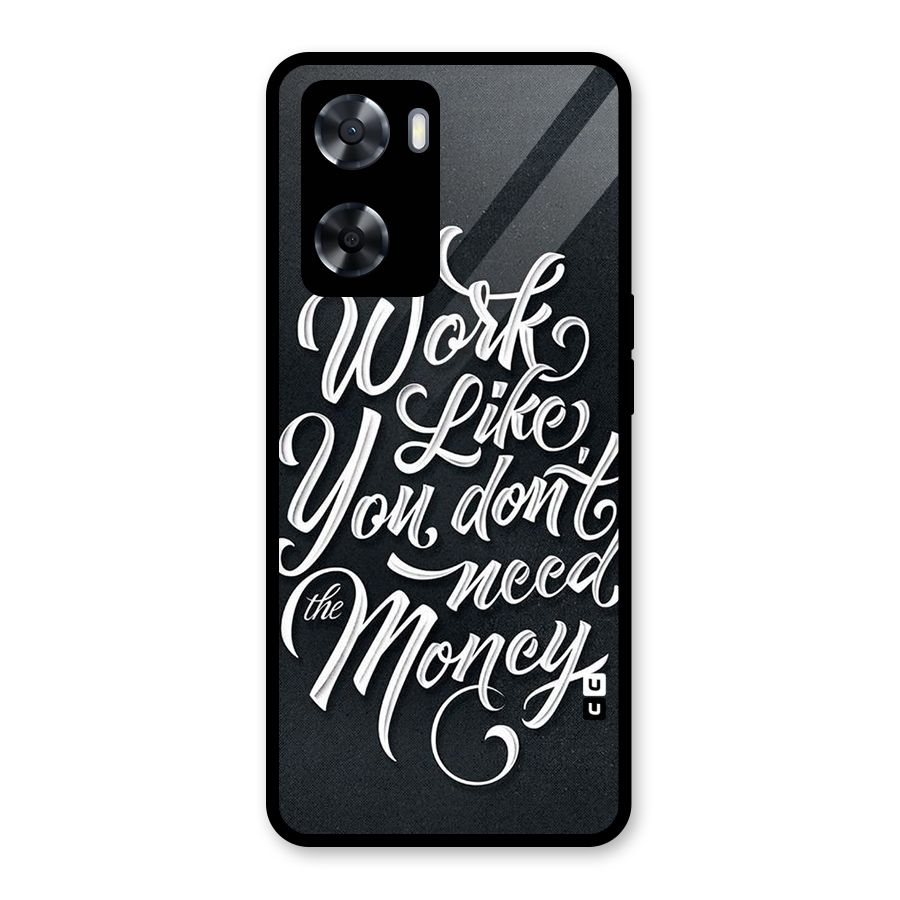 Work Like King Glass Back Case for Oppo A57 2022