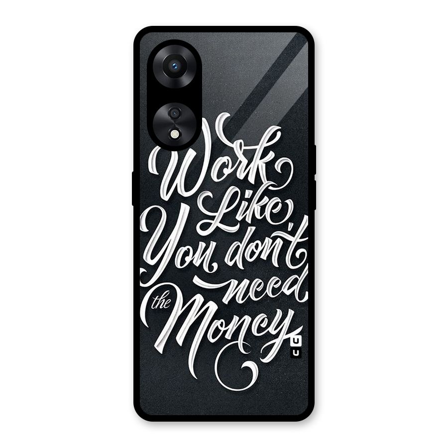 Work Like King Glass Back Case for Oppo A78