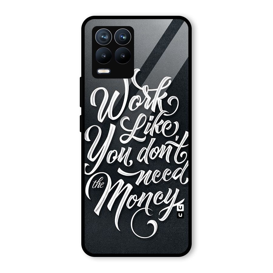 Work Like King Glass Back Case for Realme 8 Pro