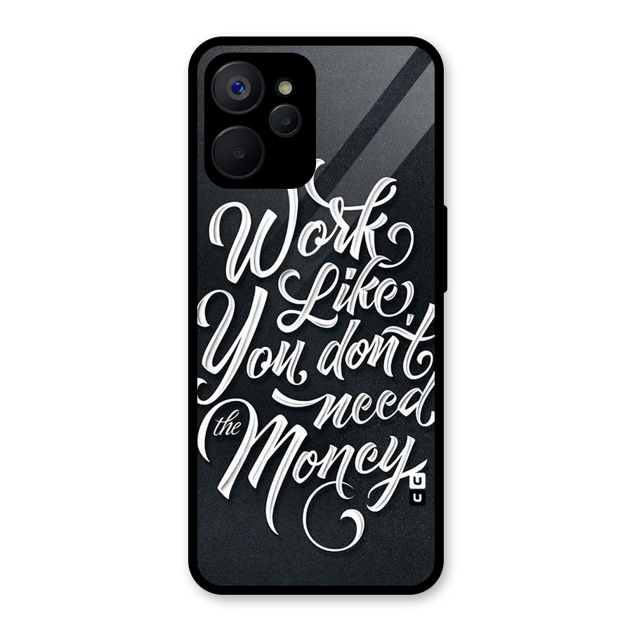 Work Like King Glass Back Case for Realme 9i 5G