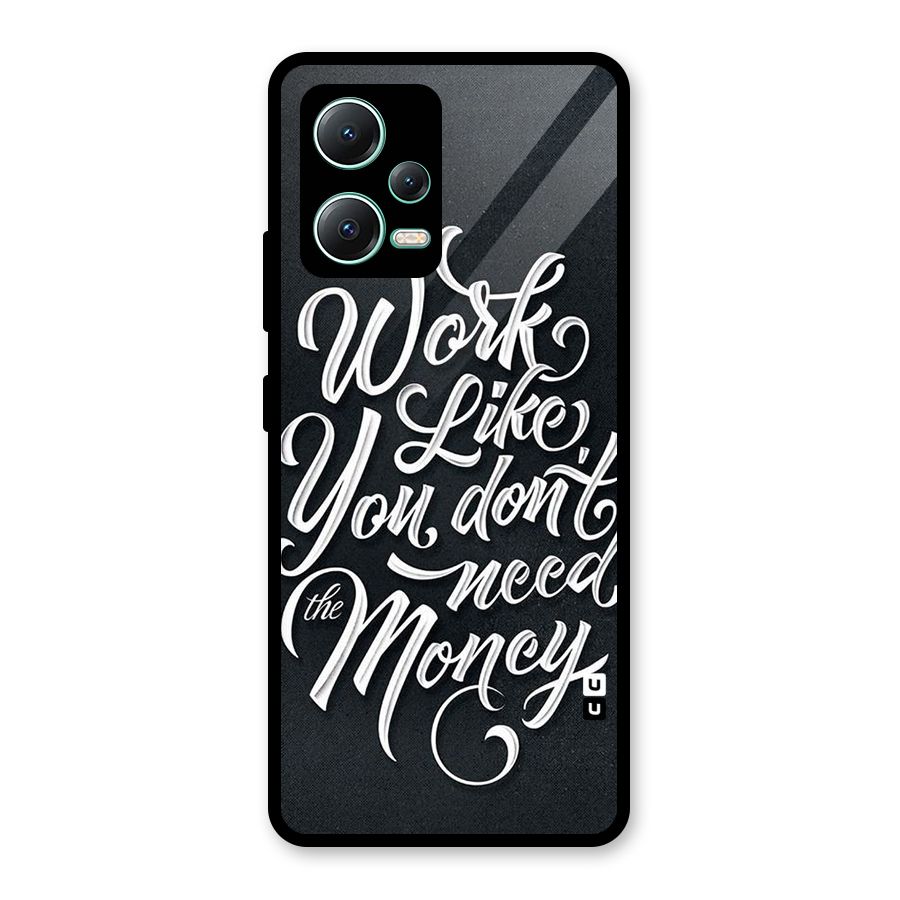 Work Like King Glass Back Case for Redmi Note 12 5G