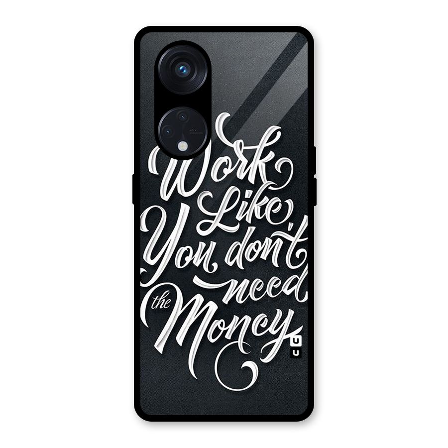Work Like King Glass Back Case for Reno8 T 5G