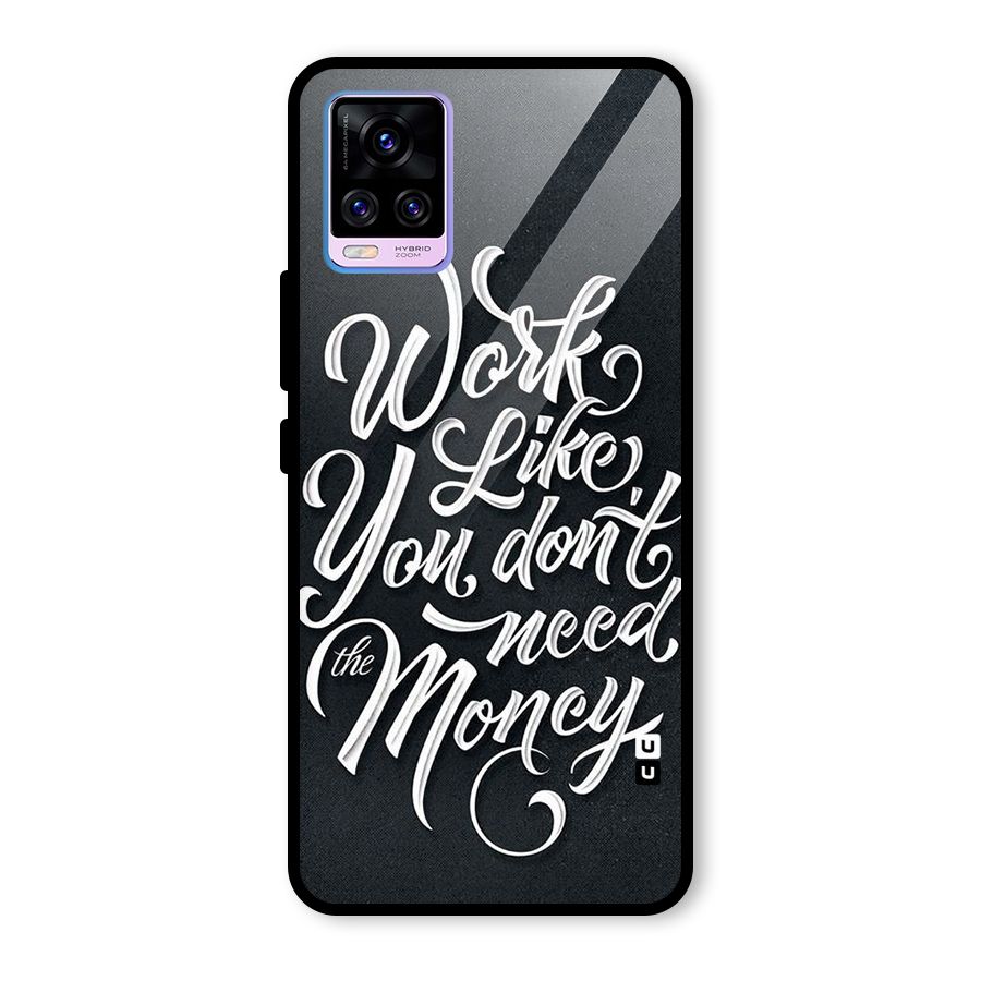 Work Like King Glass Back Case for Vivo V20 Pro