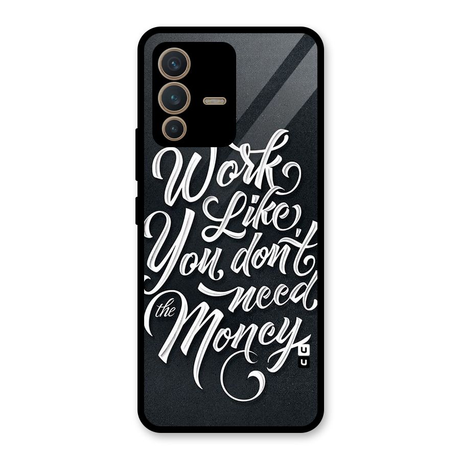 Work Like King Glass Back Case for Vivo V23 5G