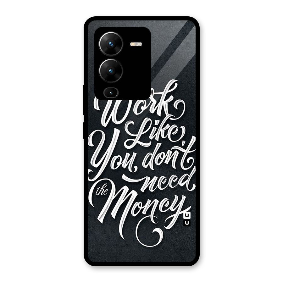 Work Like King Glass Back Case for Vivo V25 Pro