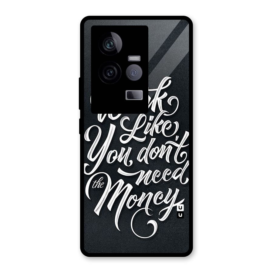 Work Like King Glass Back Case for Vivo iQOO 11 5G