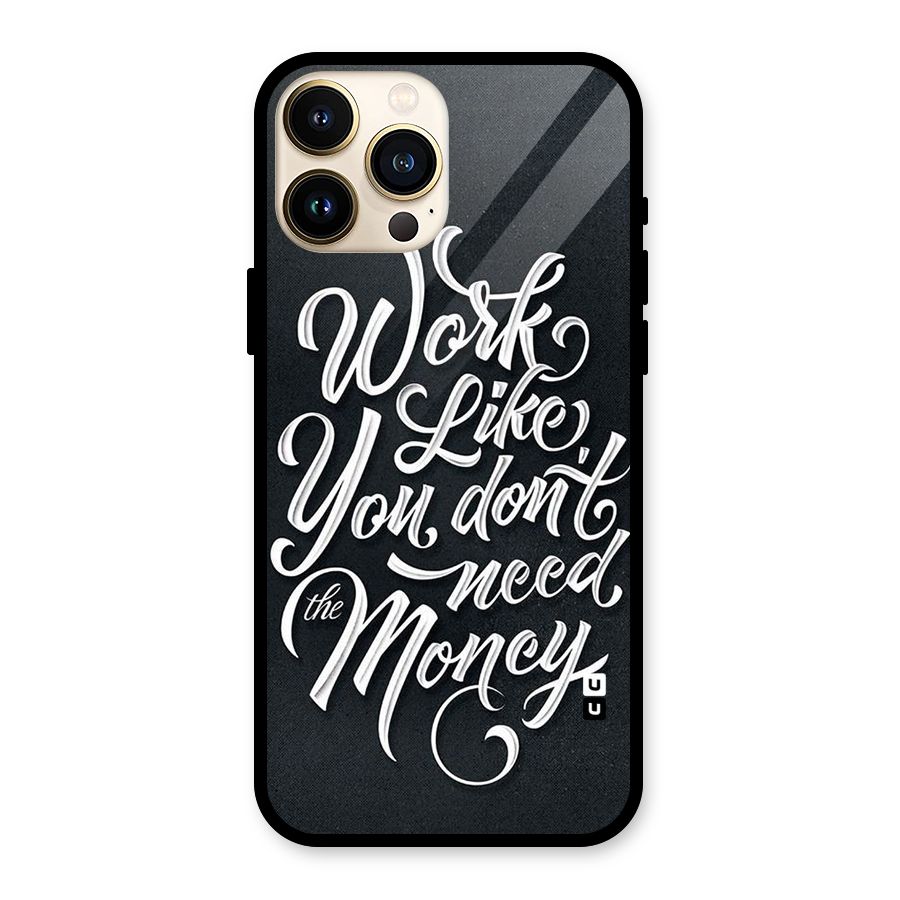 Work Like King Glass Back Case for iPhone 13 Pro Max