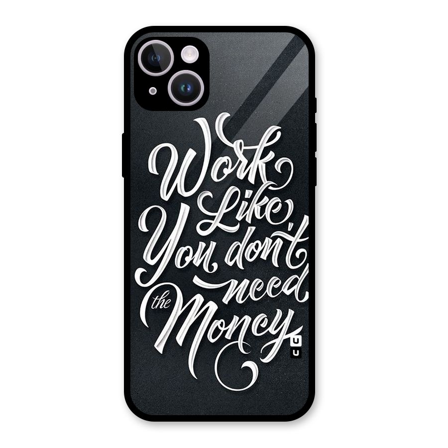 Work Like King Glass Back Case for iPhone 14 Plus