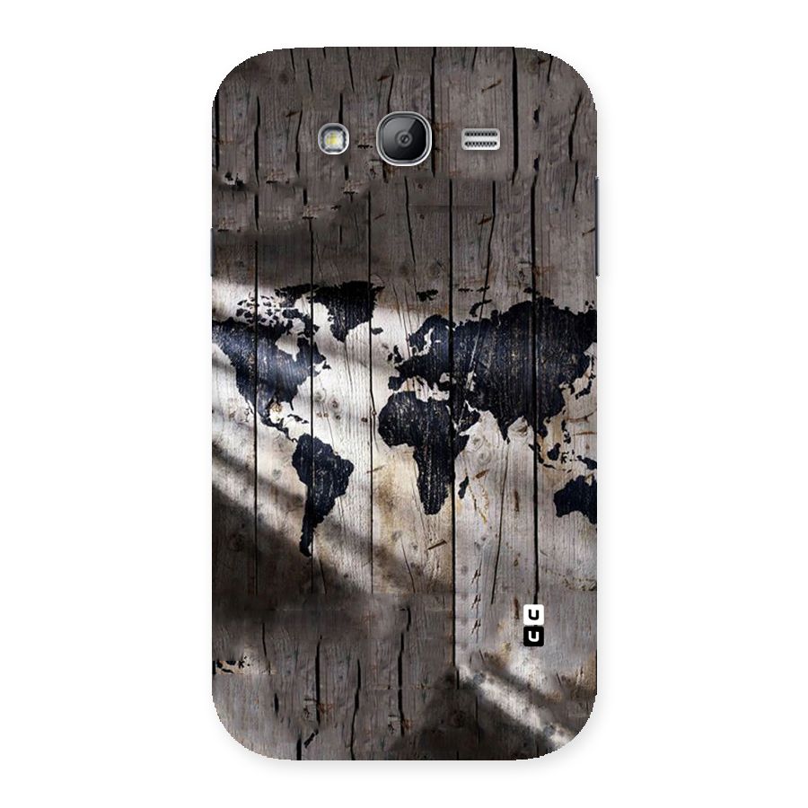 World Map Wood Design Back Case for Galaxy Grand