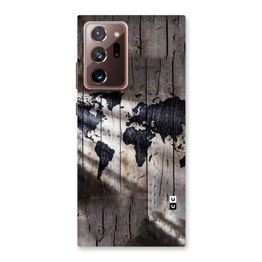 World Map Wood Design Back Case for Galaxy Note 20 Ultra