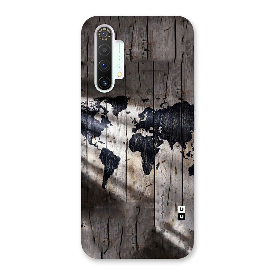 World Map Wood Design Back Case for Realme X3