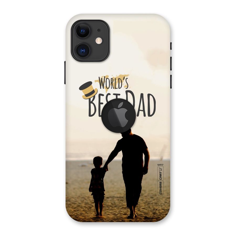 Worlds Best Dad Back Case for iPhone 11 Logo Cut