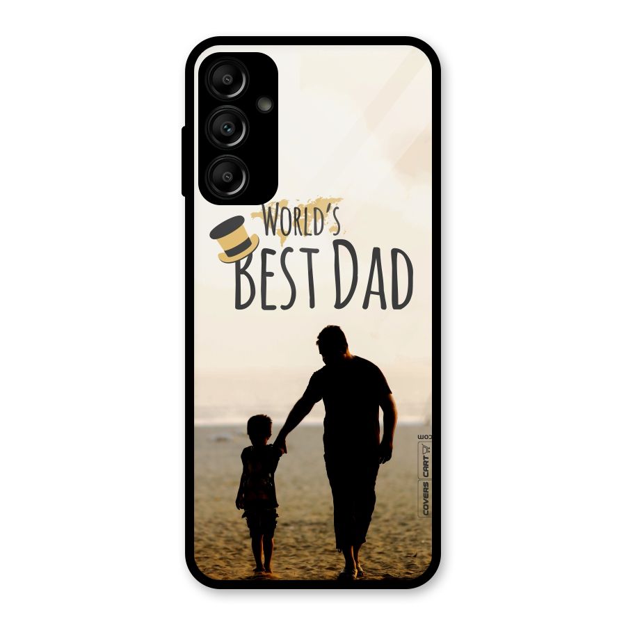 Worlds Best Dad Glass Back Case for Galaxy A14 5G