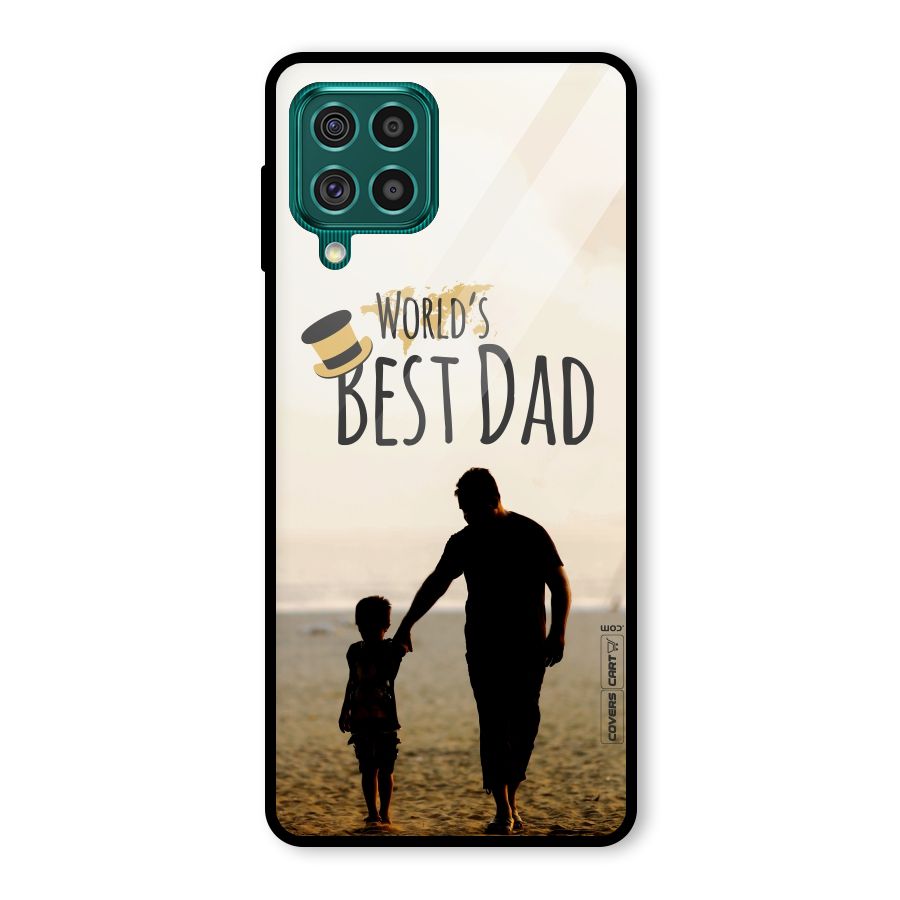 Worlds Best Dad Glass Back Case for Galaxy F62