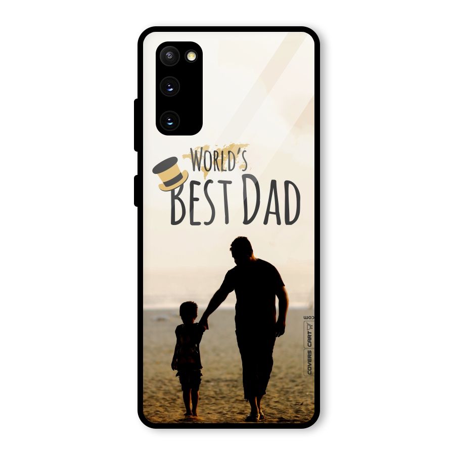 Worlds Best Dad Glass Back Case for Galaxy S20 FE