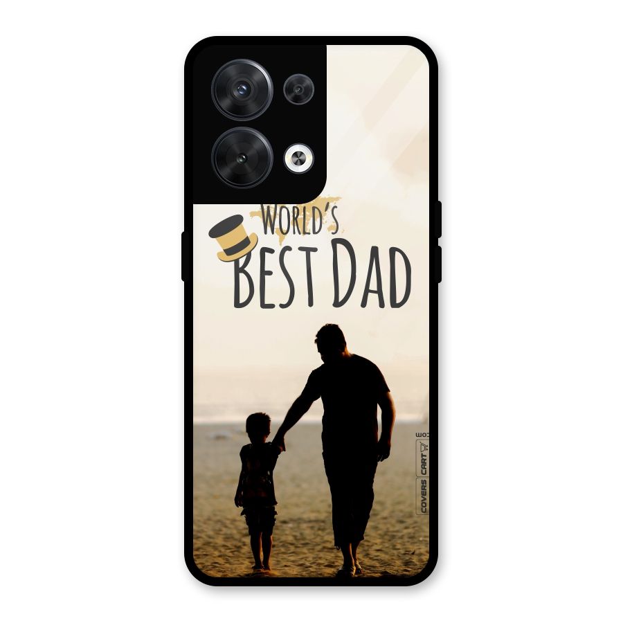 Worlds Best Dad Glass Back Case for Oppo Reno8 5G