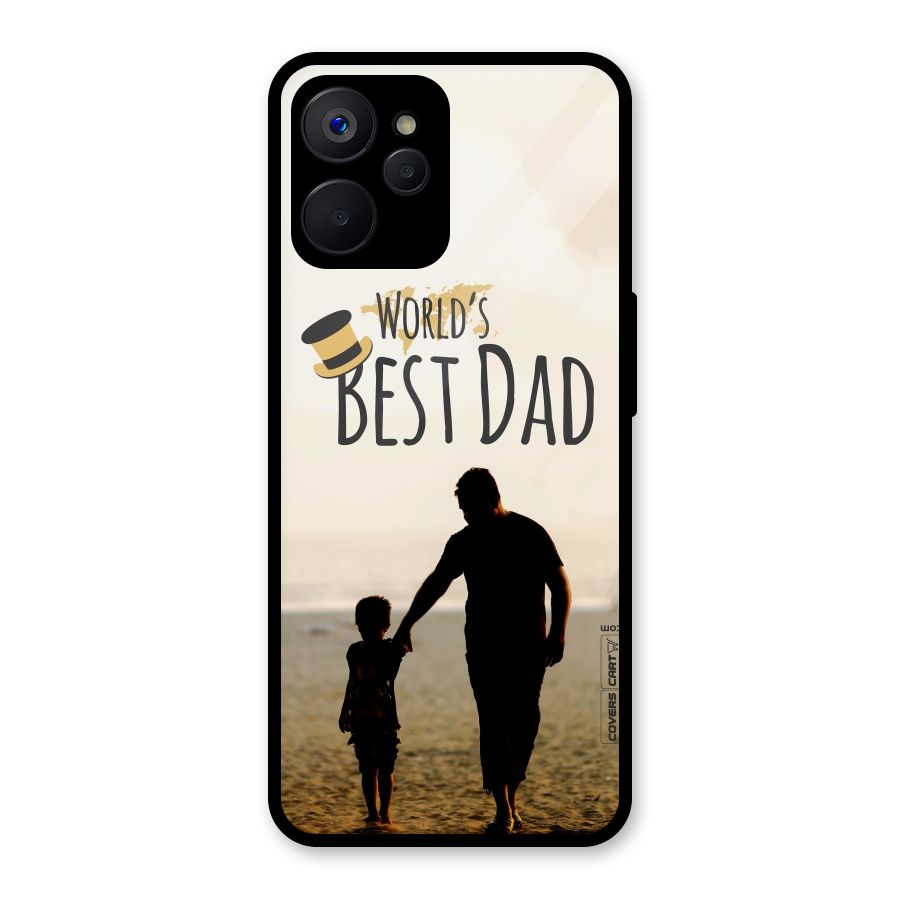 Worlds Best Dad Glass Back Case for Realme 9i 5G