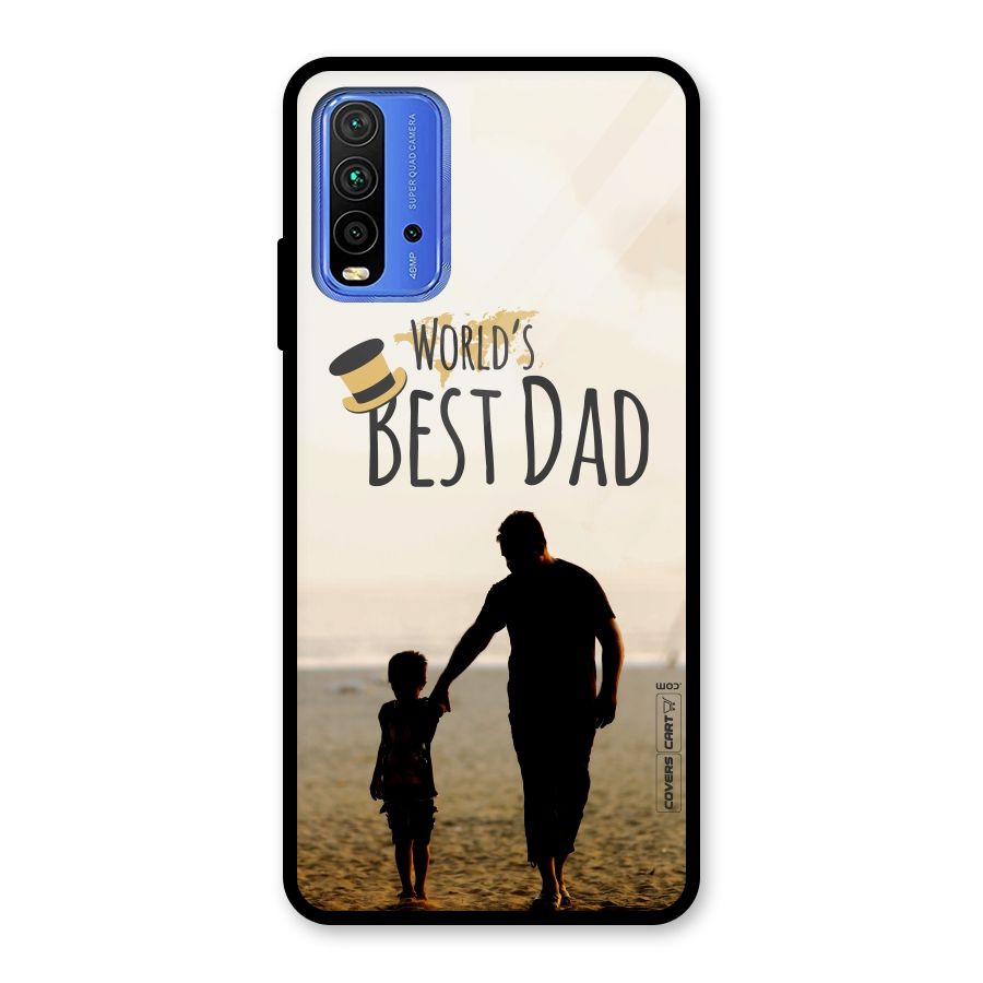 Worlds Best Dad Glass Back Case for Redmi 9 Power