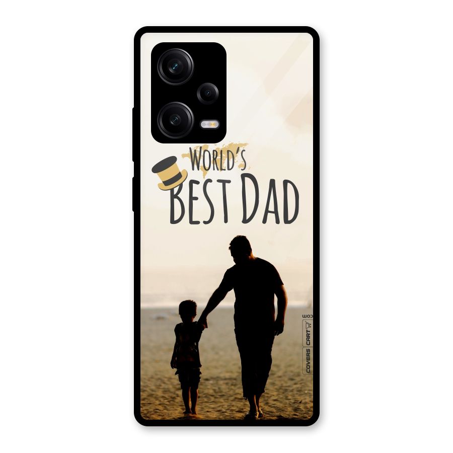 Worlds Best Dad Glass Back Case for Redmi Note 12 Pro