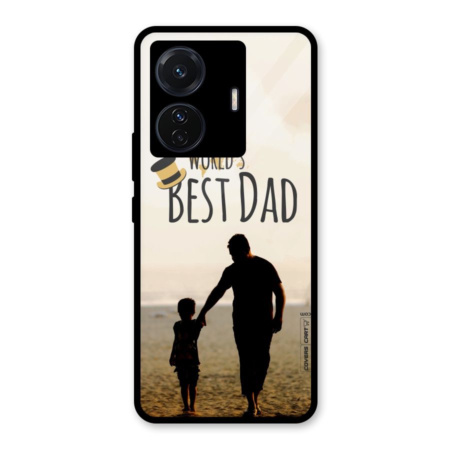 Worlds Best Dad Glass Back Case for Vivo T1 Pro