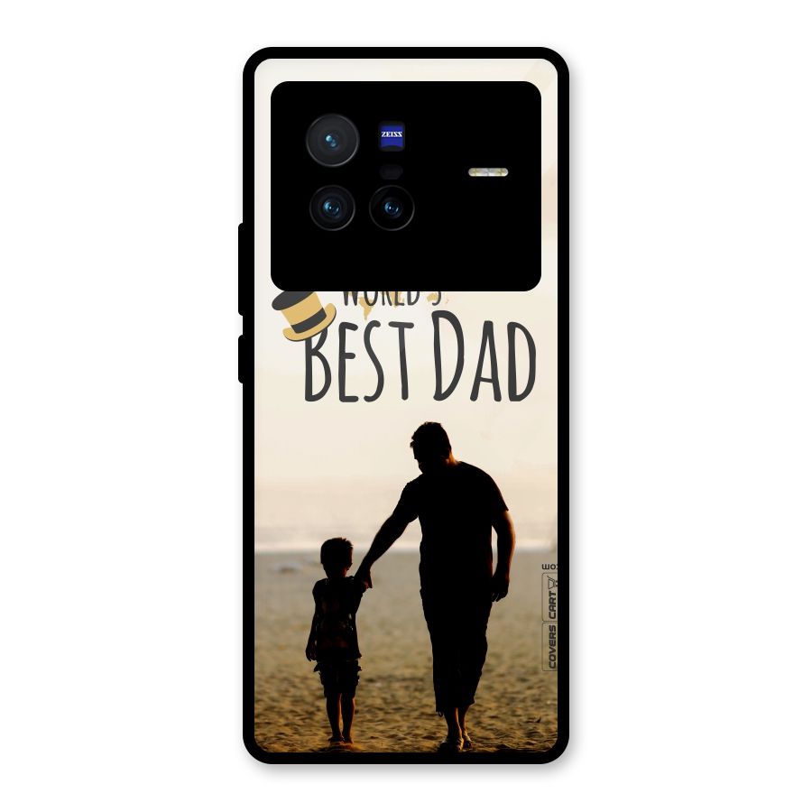 Worlds Best Dad Glass Back Case for Vivo X80