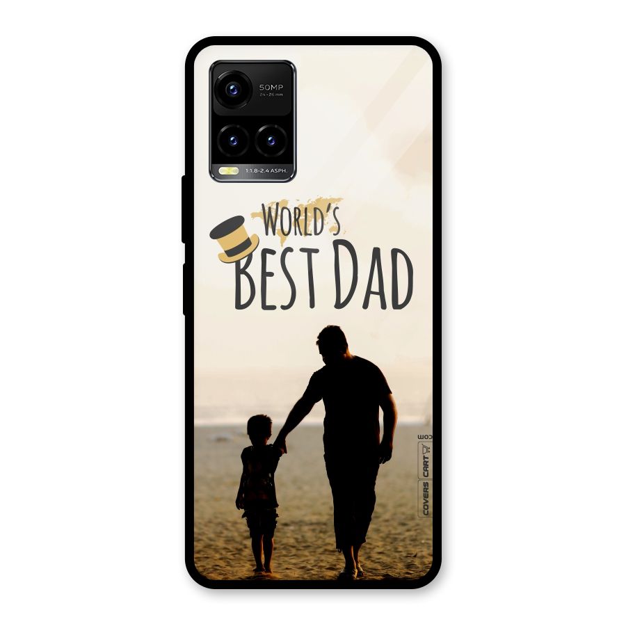 Worlds Best Dad Glass Back Case for Vivo Y21A