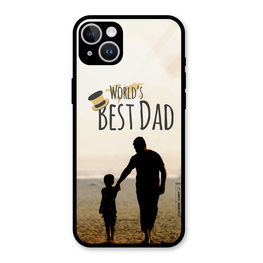 Worlds Best Dad Glass Back Case for iPhone 14 Plus
