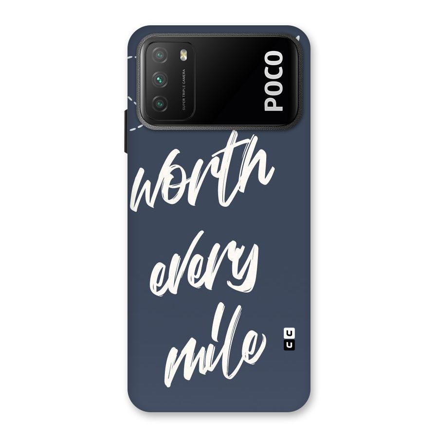 Worth Every Mile Back Case for Poco M3