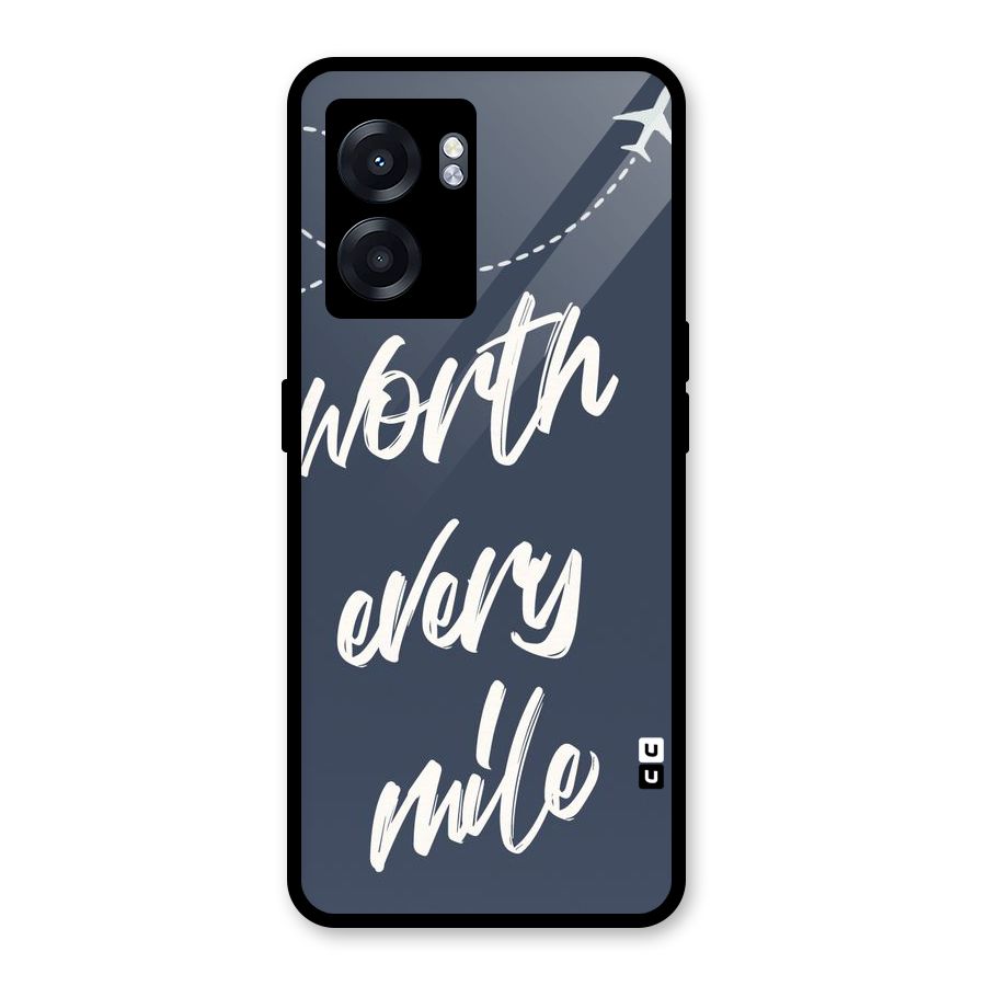 Worth Every Mile Glass Back Case for Realme Narzo 50 5G