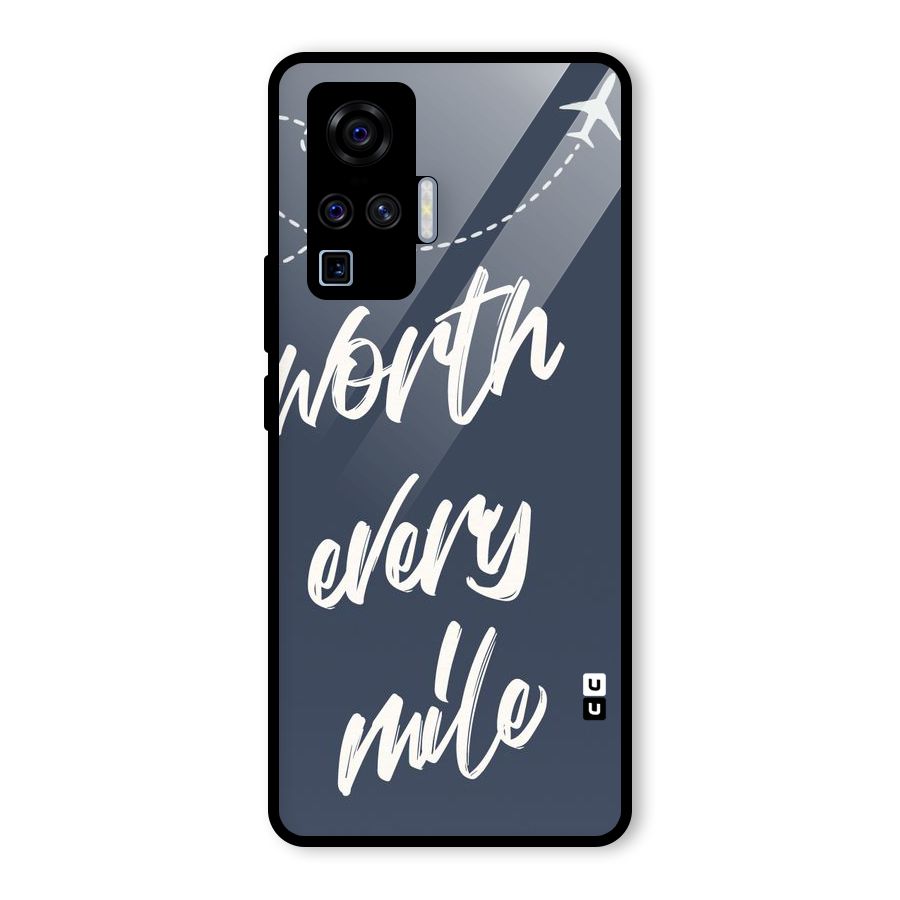 Worth Every Mile Glass Back Case for Vivo X50 Pro