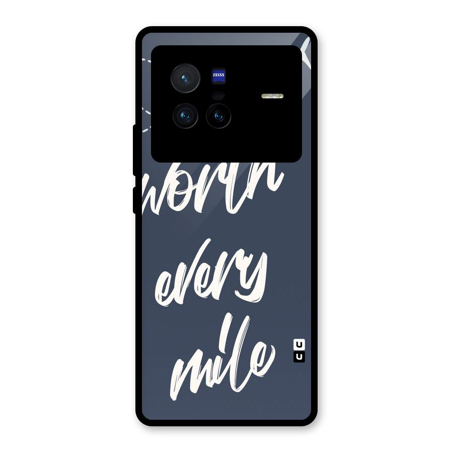 Worth Every Mile Glass Back Case for Vivo X80