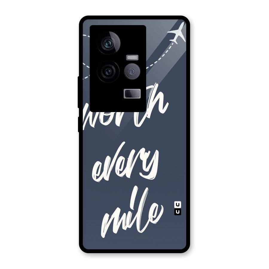 Worth Every Mile Glass Back Case for Vivo iQOO 11 5G