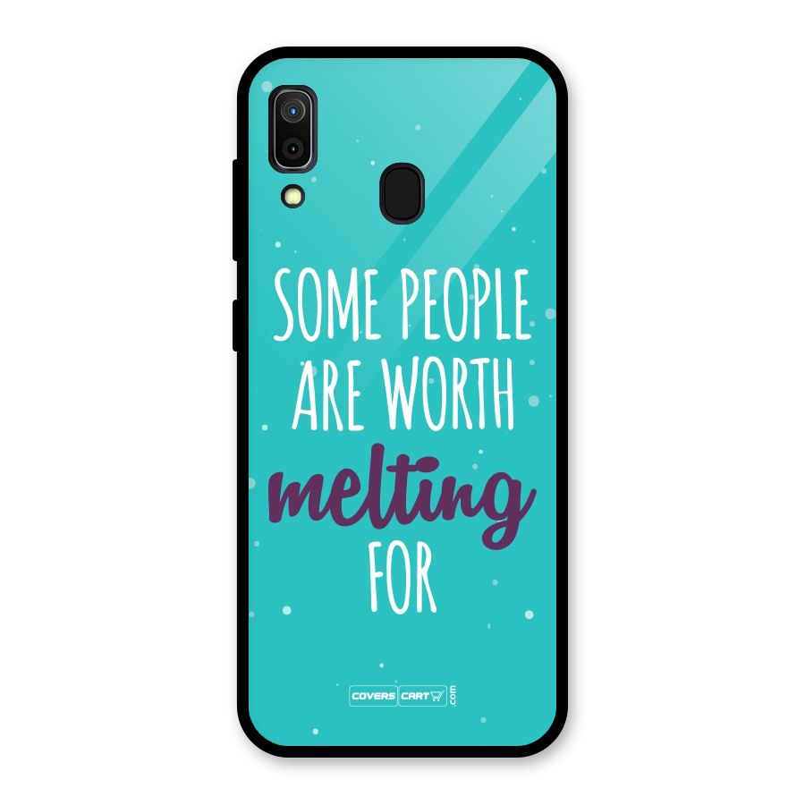 Worth Melting For Glass Back Case for Galaxy A30