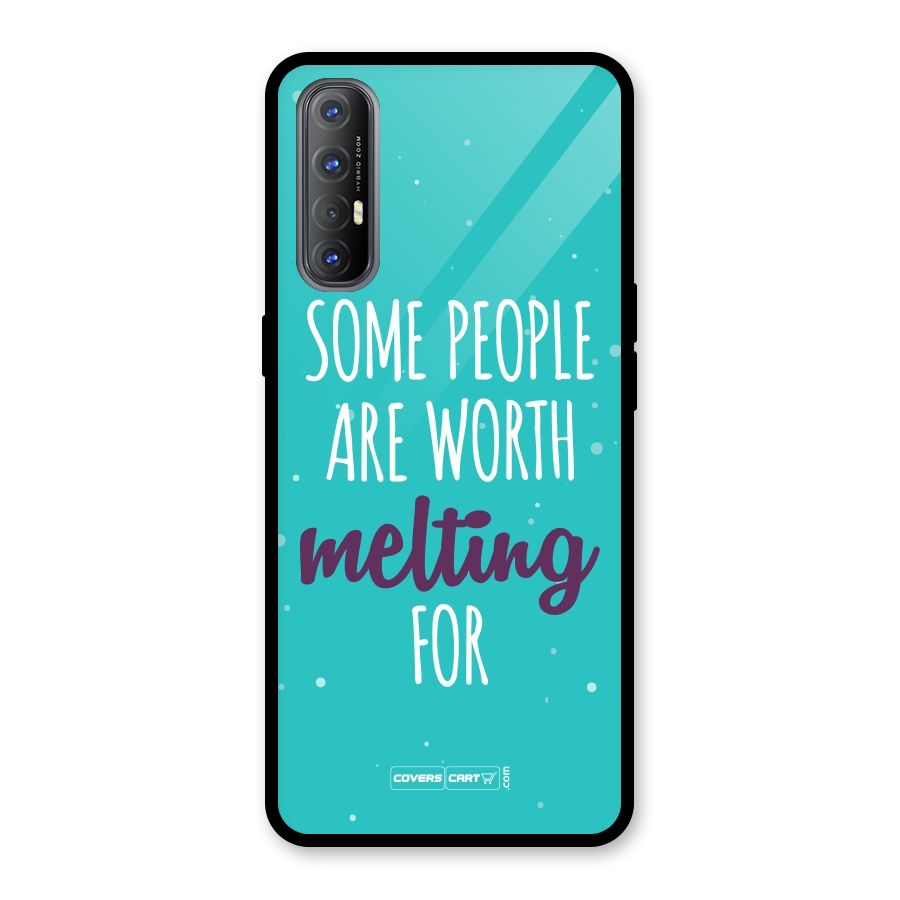 Worth Melting For Glass Back Case for Oppo Reno3 Pro