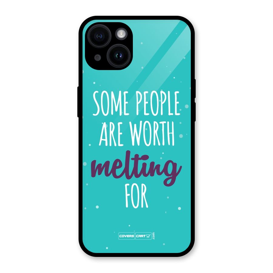 Worth Melting For Glass Back Case for iPhone 14