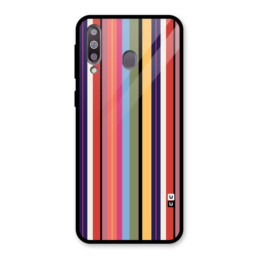 Wrapping Stripes Glass Back Case for Galaxy M30