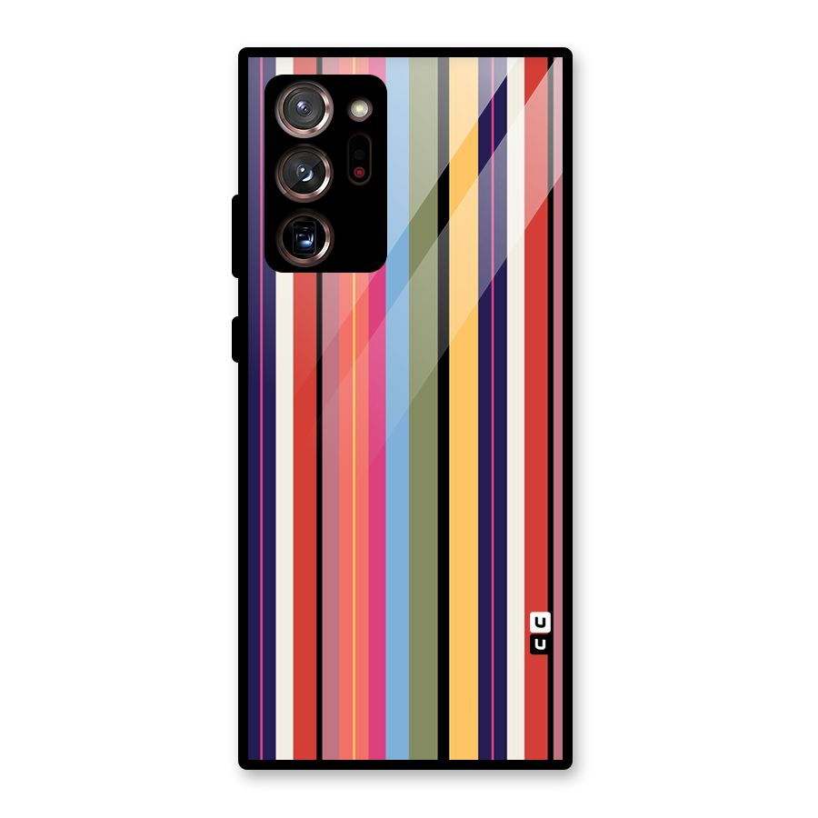 Wrapping Stripes Glass Back Case for Galaxy Note 20 Ultra 5G